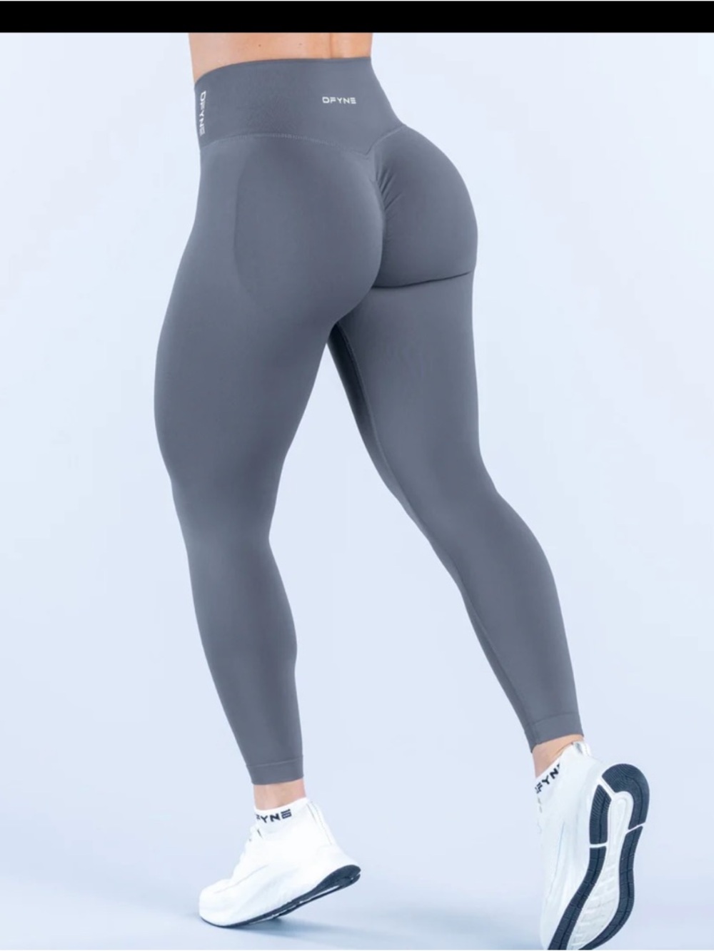 High-Rise Sculpting Leggings — Gray